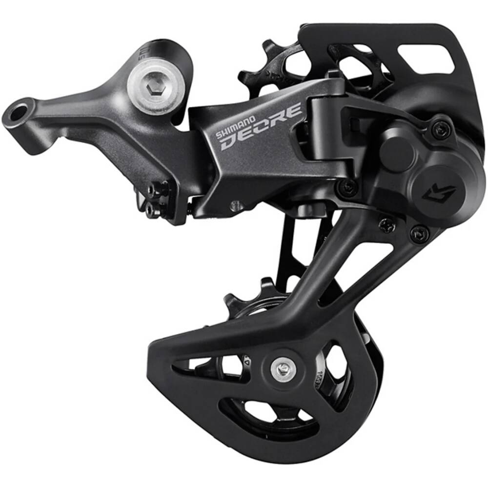 měnič pro MTB<br>pro systém 1x10 (11-43z)<br>krátké vodítko GS<br>technologie LINKGLIDE zajišťuje hladký a spolehlivý výkon<br>SHADOW RD+ nižší profil snižuje riziko poškození<br>stabilizátor řetězu řetězu brání jeho pádu<br>přizpůsobeno komponentům E-bike řady SHIMANO STePS<br>největší pastorek 43 zubů <br>nejmenší pastorek 11 zubů<br>kladka: 13 zubů<br>rozsah napínání řetězu 32 zubů<br>k sadě DEORE<br>baleno v krabičce