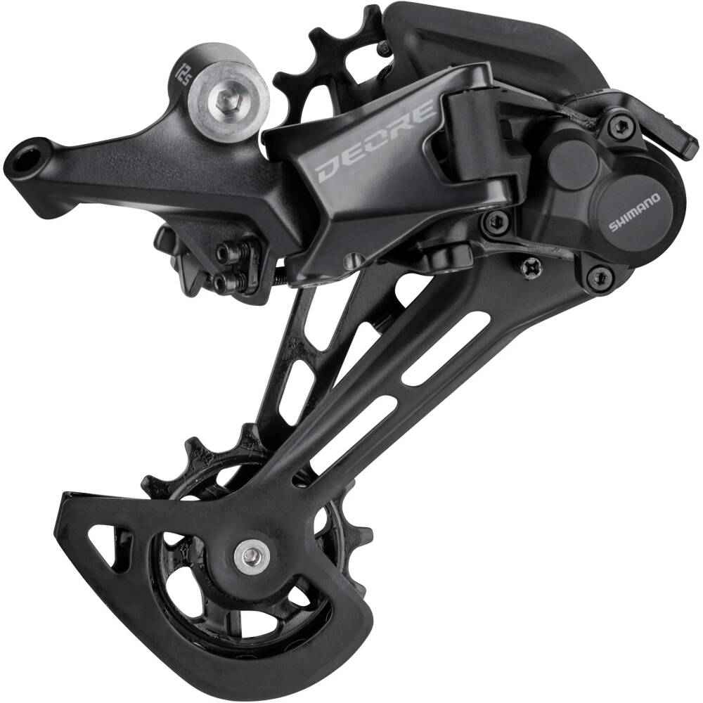 měnič pro MTB<br>pro systém 1x12 (11-51z)<br>dlouhé vodítko SGS<br>SHADOW RD+  nižší profil snižuje riziko poškození<br>největší pastorek 51 zubů <br>nejmenší pastorek 10 zubů<br>kladka: 13 zubů<br>rozsah napínání řetězu 41 zubů<br>k sadě DEORE<br>baleno v krabičce