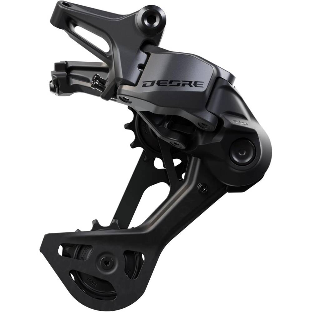 <p>MTB mechanický měnič pro pohon 1x12 kolo<br>dlouhé vodítko SGS<br>určeno pro Hyper Glige+ systémy<br>SHADOW ES - nižší profil snižuje riziko poškození<br>pro kazetu: 10-51<br>rozsah napínání řetězu 41 zubů<br>hmotnost: 439 g<br><br>Kompatibilita: <br>řazení (R/IR): SL-M9100