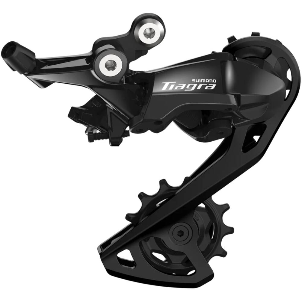 <p>Nová zadní měnič SHIMANO TIAGRA je určen pro silniční kola s převodem 2x11 a nabízí plynulé a přesné řazení. Její kompaktní a propracovaný design spojuje lehkou konstrukci se spolehlivostí a zajišťuje tak výjimečný zážitek z jízdy na silnici.<br><br>silniční měnič pro systém 2x11 kolo k sadě TIAGRA<br>horní pastorek: min. 11 zubů