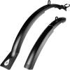 set of mudguards front + rear<br>designed for MTB 24" / 26" and TREKKING 28" wheels<br>extra strong brackets
