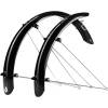 set of mudguards front + rear<br>designed for 20" wheels<br>width of mudguard: 58 mm<br>material: PET with two-piece steel brackets + zinc coated stays<br>weight: 470 g<br>in some cases it is necessary to adjust the length of stays by shortening<br>packed in polybag<br>made in Italy