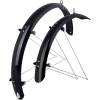 set of mudguards front + rear<br>designed for 24" wheels<br>width of mudguard: 58 mm<br>material: PET with two-piece steel brackets + zinc coated stays<br>weight: 505 g<br>in some cases it is necessary to adjust the length of the struts by shortening<br>packed in polybag<br>made in Italy