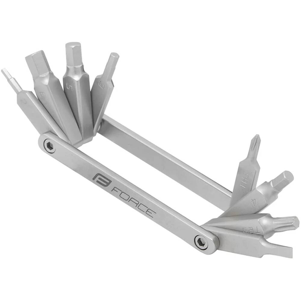 HOBBY sada s 8 funkcemi obsahuje:<br>5 x šestihranný klíč - 2 / 3 / 4 / 5 / 6 mm<br>šroubovák plochý + šroubovák křížový <br>klíč torx T25<br>délka: 75 mm