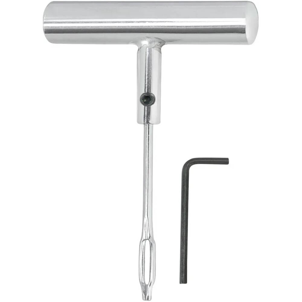needle tool "fork" for plug-in the plugs-strings for repair the puncture<br>steel "T" silver handle<br>thickness of the spike: 5 mm