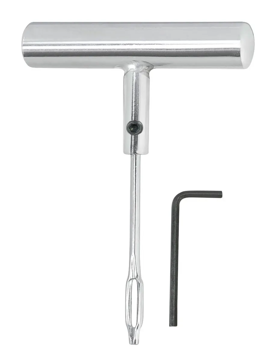needle tool "fork" for plug-in the plugs-strings for repair the puncturesteel "T" silver handlethickness of the spike: 5 mm