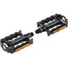 FORCE pedals with reflectors<br>sealed-bearings <br>with anti-slip pedal surface<br>platform size: 99x72 mm<br>weight of 1 pair: 314 g<br>packed on FORCE card