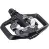 All Mountain či Enduro pedály s SPD<br>bez odrazek<br>nastavitelné předpětí pro upnutí a uvolnění dle preferencí jezdce<br>integrovaná klec  pro lepší ovládání neupnutou obuví<br>včetně zarážek SM-SH51<br>hmotnost: 540 g