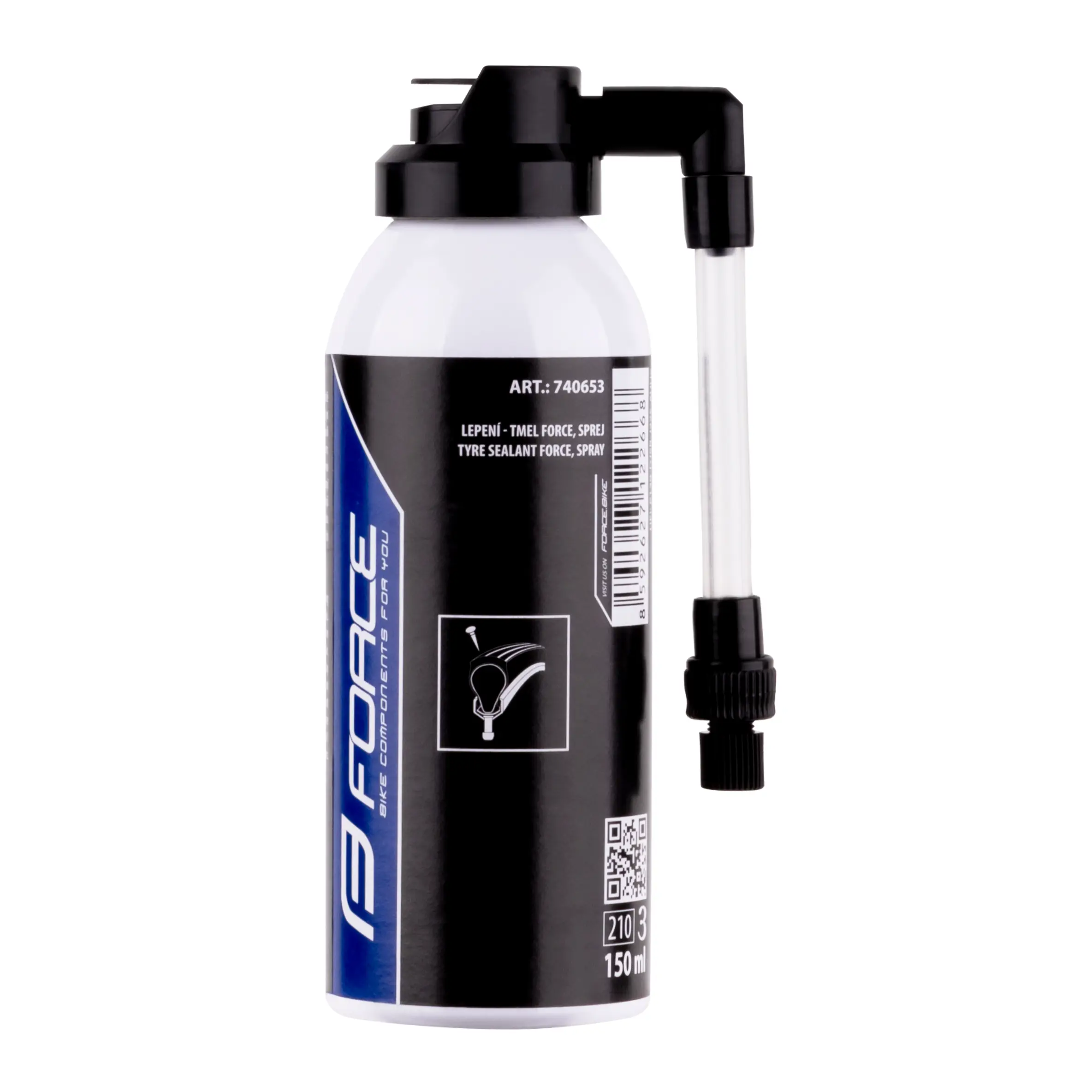 for tubeless tires (or standard tires with inner tubes)repairs punctures up to 1 mm and simultaneously inflates the tire to approximately 1.2 bar(the tube/tire is inflated while the puncture is being sealed)latex-free formulathe product comes with a plastic hose tip compatible with AV (Auto/Moto) valvessupplied with a plastic adapter for DV (Dunlop) and FV (Presta) valves