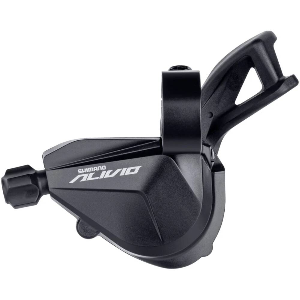 levá řadicí páčka RAPIDFIRE PLUS pro 3 kolo<br>provedení s objímkou<br>optický ukazatel převodů<br>včetně bowdenů a lanek<br>k sadě ALIVIO<br>balené provedení v krabičce