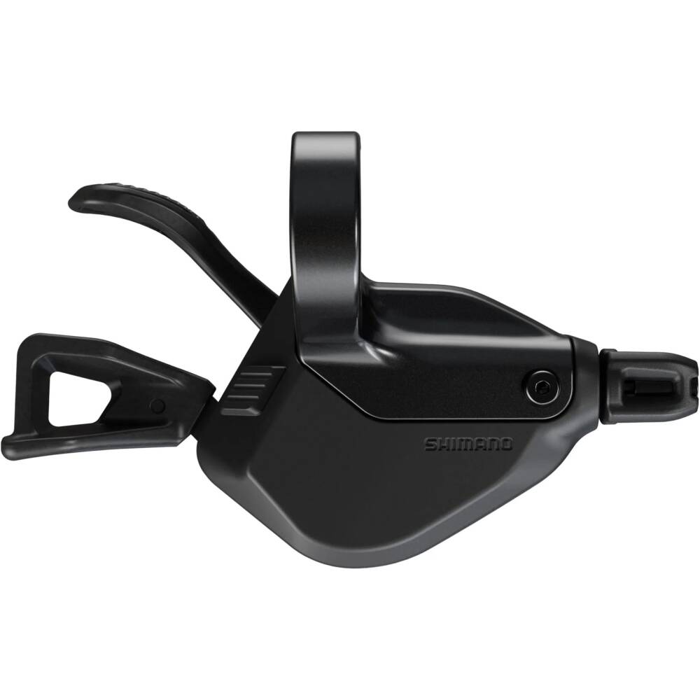 mechanická řadící páčka DEORE XT <br>pravá pro 12 kolo<br>provedení s objímkou<br>Rapidfire Plus - rychlé přeřazení až o 3 převody najednou<br>2-way Release - dva způsoby odřazení<br>Instant Release - okamžité řazení při pohybu páčky<br>včetně lanka
