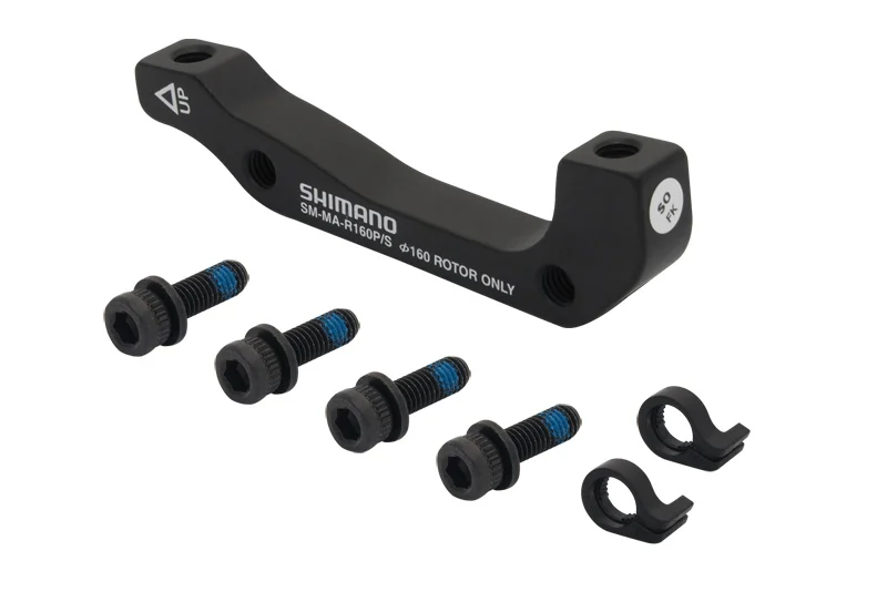 front adapter for disc brakepostmount/ standarddesigned for disc rotors: 160 mmwith 4 hex mounting screwsweight: 45 g