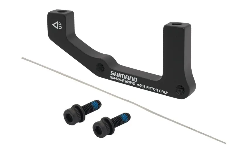 rear adapter for disc brakepostmount/ standarddesigned for disc rotors: 203 mmwith 2 hex mounting screwsweight: 61 g
