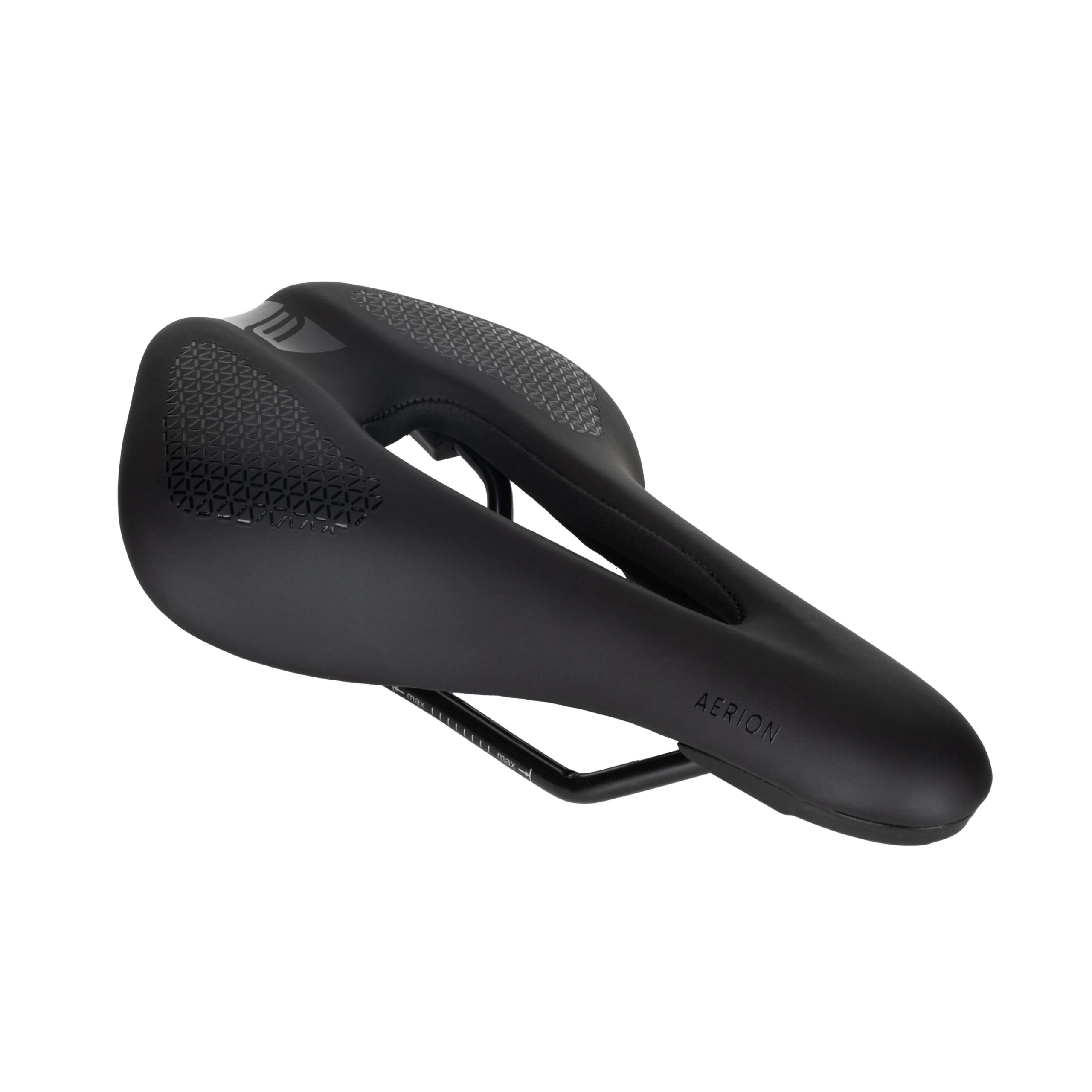 The saddle has an ergonomic shape and a central cut-out that reduces pressure on sensitive areas and increases comfort during longer rides. Thanks to the Support Foam padding