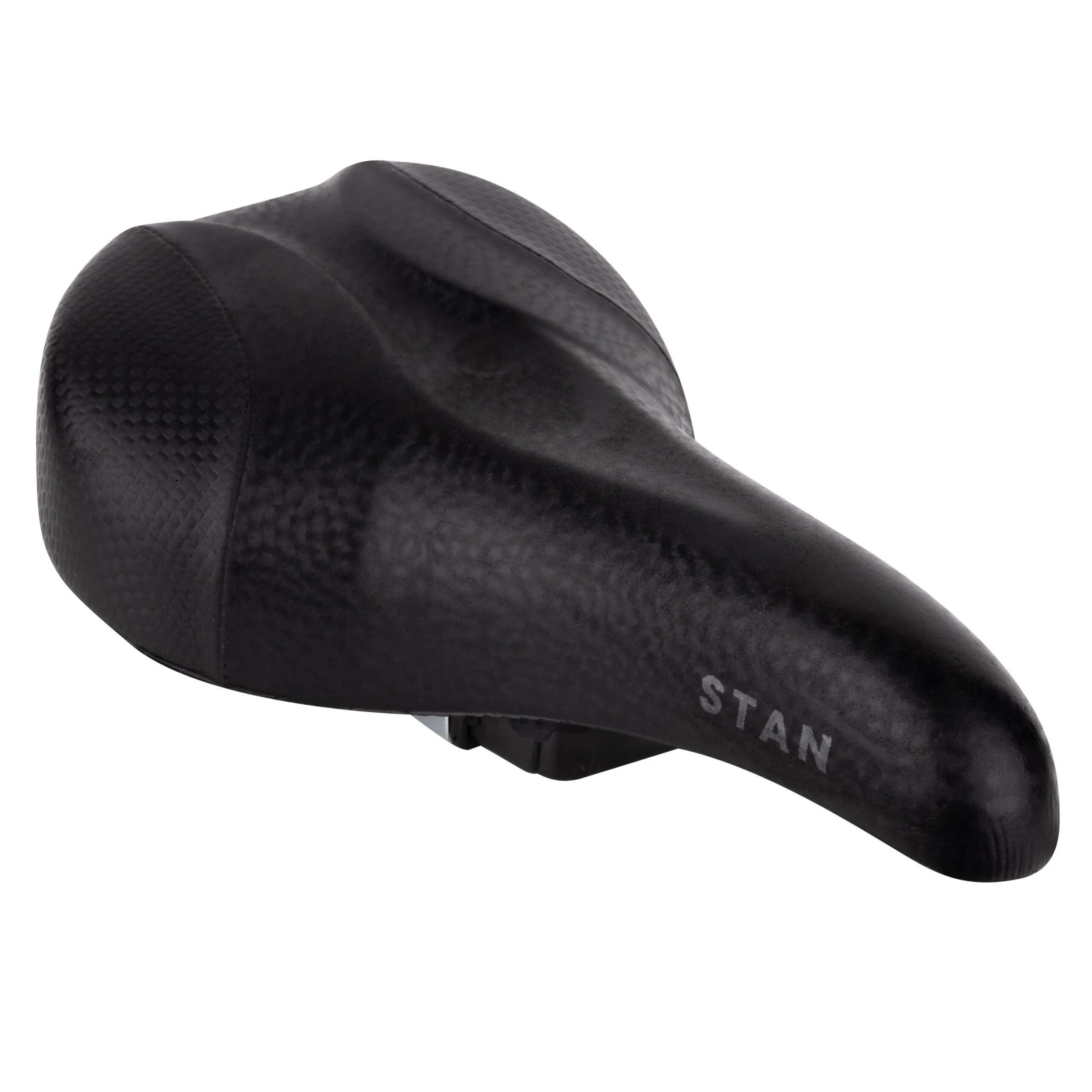 kids saddle designed for 16" - 24" wheelsincluded seatpost clampseat platform: nylonintegrated plastic railsmaterial: PU - polyurethanesize: 245 x 145 mmweight: 320 gpacked in polybagMade in EU