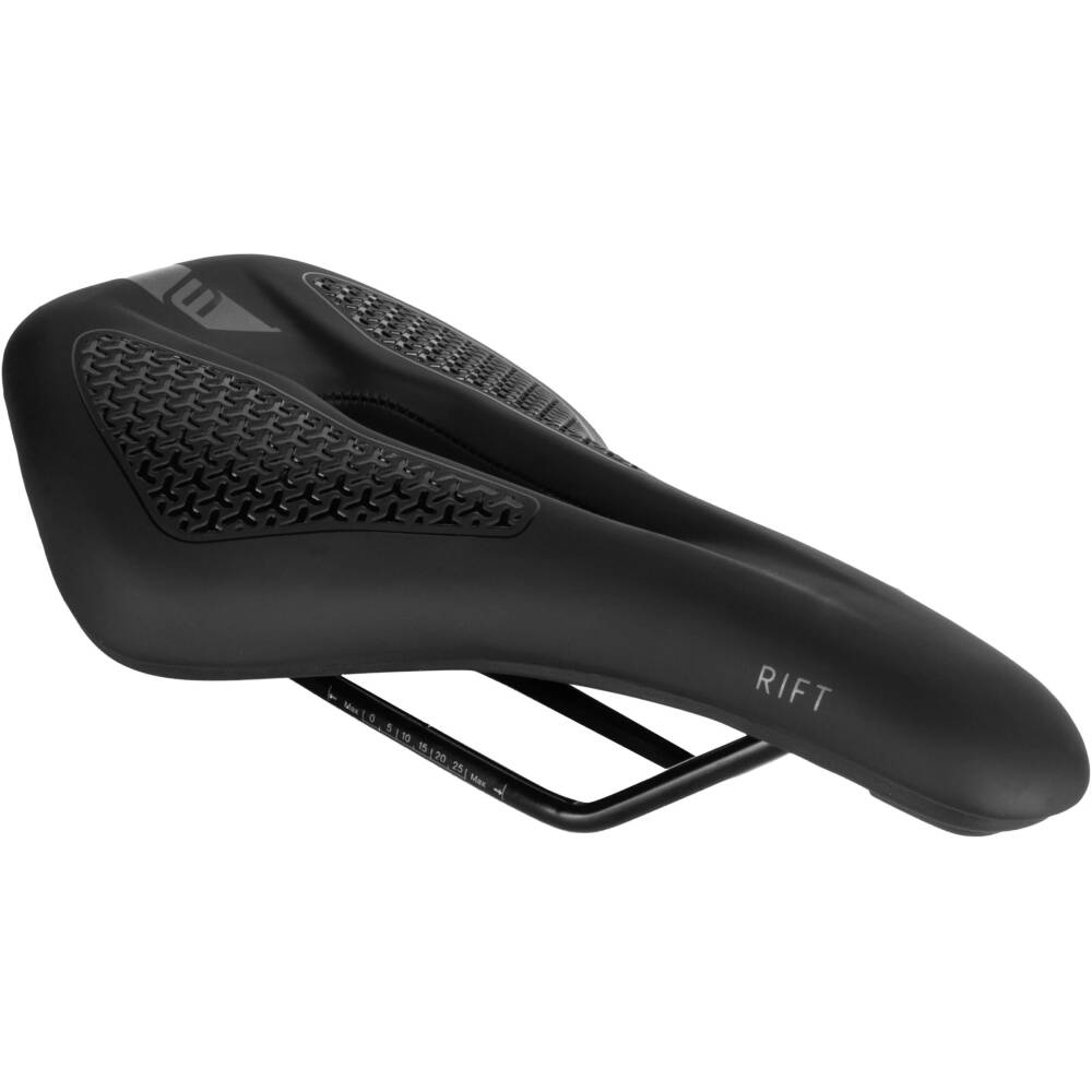 without seatpost clamp<br>seat platform: nylon<br>steel rails with scale<br>material: artificial leather<br>size: 265 mm x 160 mm<br>weight: 361 g<br>packed on FORCE card