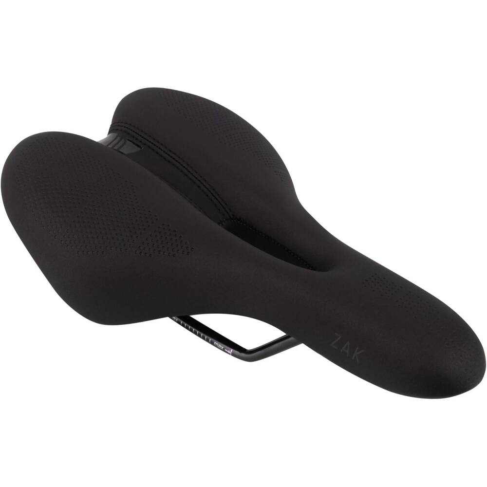 Comfortable saddle with a flatter shape suitable for cycling and city bikes. <br>It has a high and soft padding layer on a nylon construction with a distinctive longitudinal<br> hole to reduce pressure in sensitive areas to ensure riding comfort for a long time.<br><br>does NOT include seatpost clamp<br>seat platform: nylon<br>steel rails with scale<br>material: artificial leather<br>size: 276 x 155 mm<br>weight: 345 g<br>packed on FORCE card