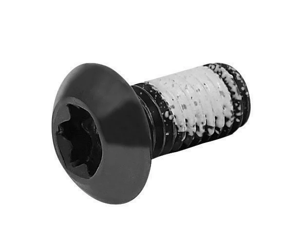 set of 12 anodised black screwswith thread locking adhesive to prevent looseningmaximum torque power of the tightening 5 Nmmaterial: stainless steel