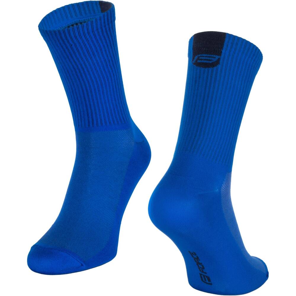 higher cycling socks FORCE suitable for other sports<br>size S-M corresponds to EUR 36 - 41 / UK 4 - 7<br>size L-XL corresponds to EUR 42 - 46 / UK 8 - 11<br>highly breathable material<br>unstretched height is 16 cm<br>heel height 18 cm<br>divided into R and L sock<br>material: Polyamide 85%