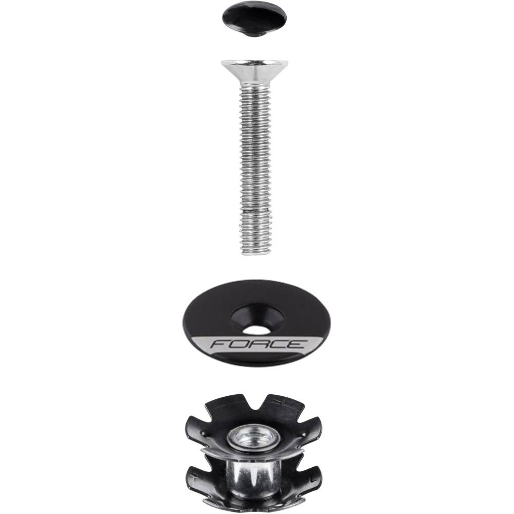 included black alloy equal cap and screw<br>material: alloy