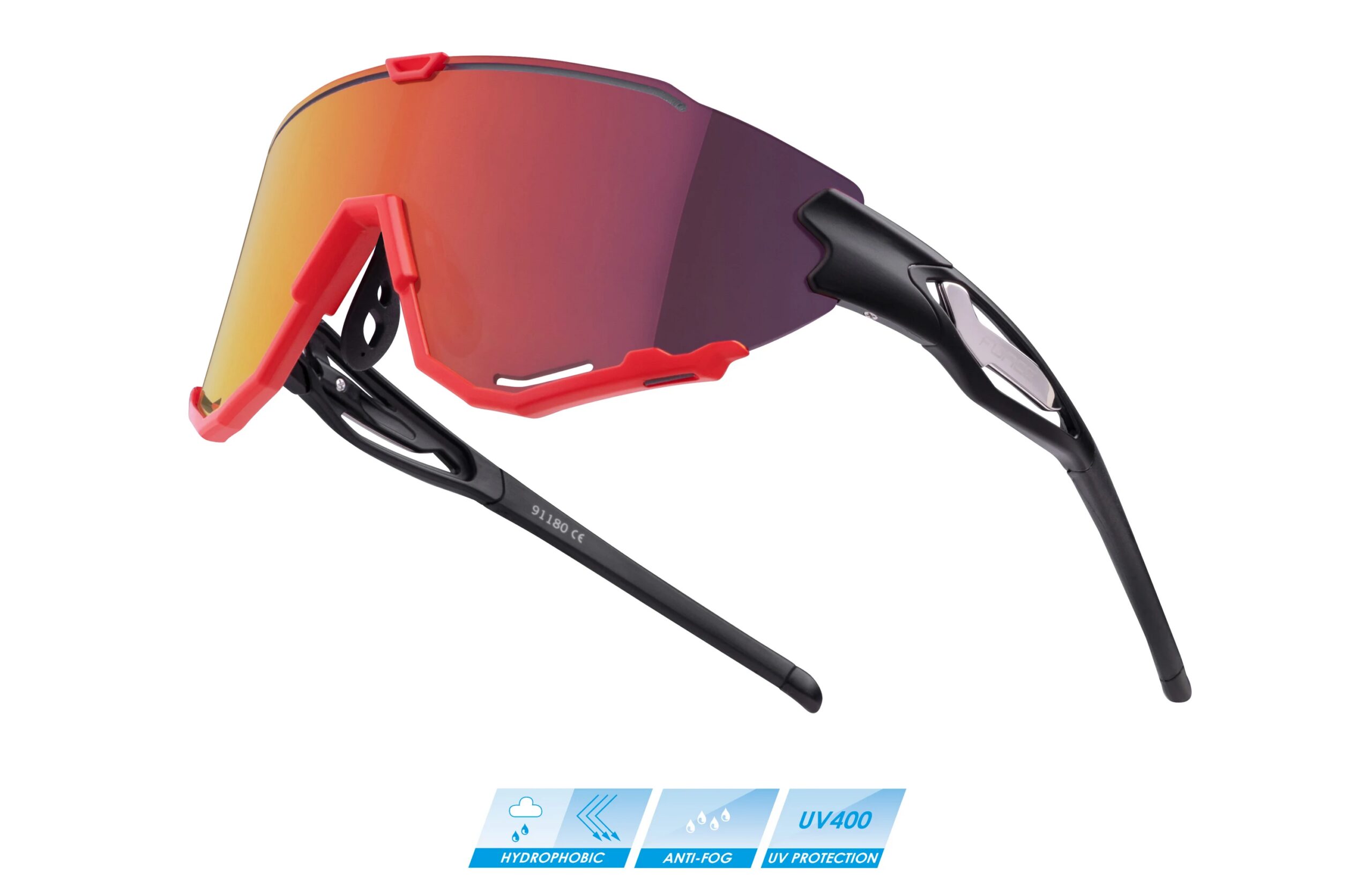 stronger and more flexible grilamid frame (TR90)polycarbonate lens