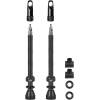 set includes 2 pcs. of presta valve (alloy)<br>with seal and alloy rim nut<br>cap is designed as a PRESTA valve core tool<br>2 pcs. of spare seal O-ring<br>2 pcs. of spare (squared) rubber bases<br>valve (w/o core) is 80 mm long<br>weight of the valve is 7