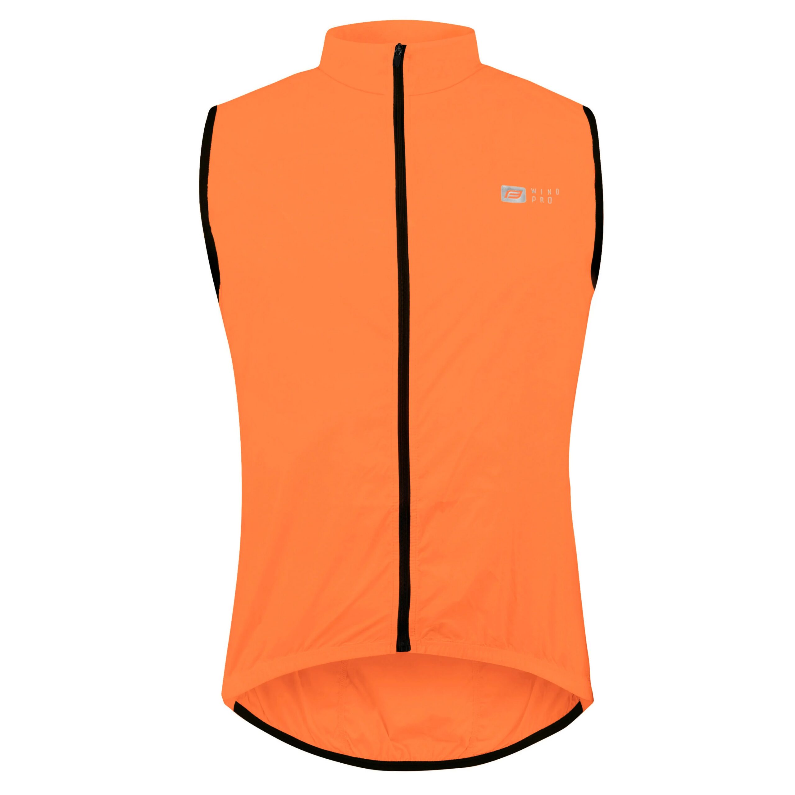 This lightweight windproof vest is designed as a practical outer layer for riding in changeable conditions. It is suitable for road and sport cycling and offers ideal protection against wind without unnecessary warmth on the arms.The full-length construction with a protected zipper allows easy on and off and ensures comfort while riding. Underarm ventilation supports airflow and helps regulate body temperature. An elastic hem helps keep the vest securely in place.The vest can be easily folded into a rear pocket