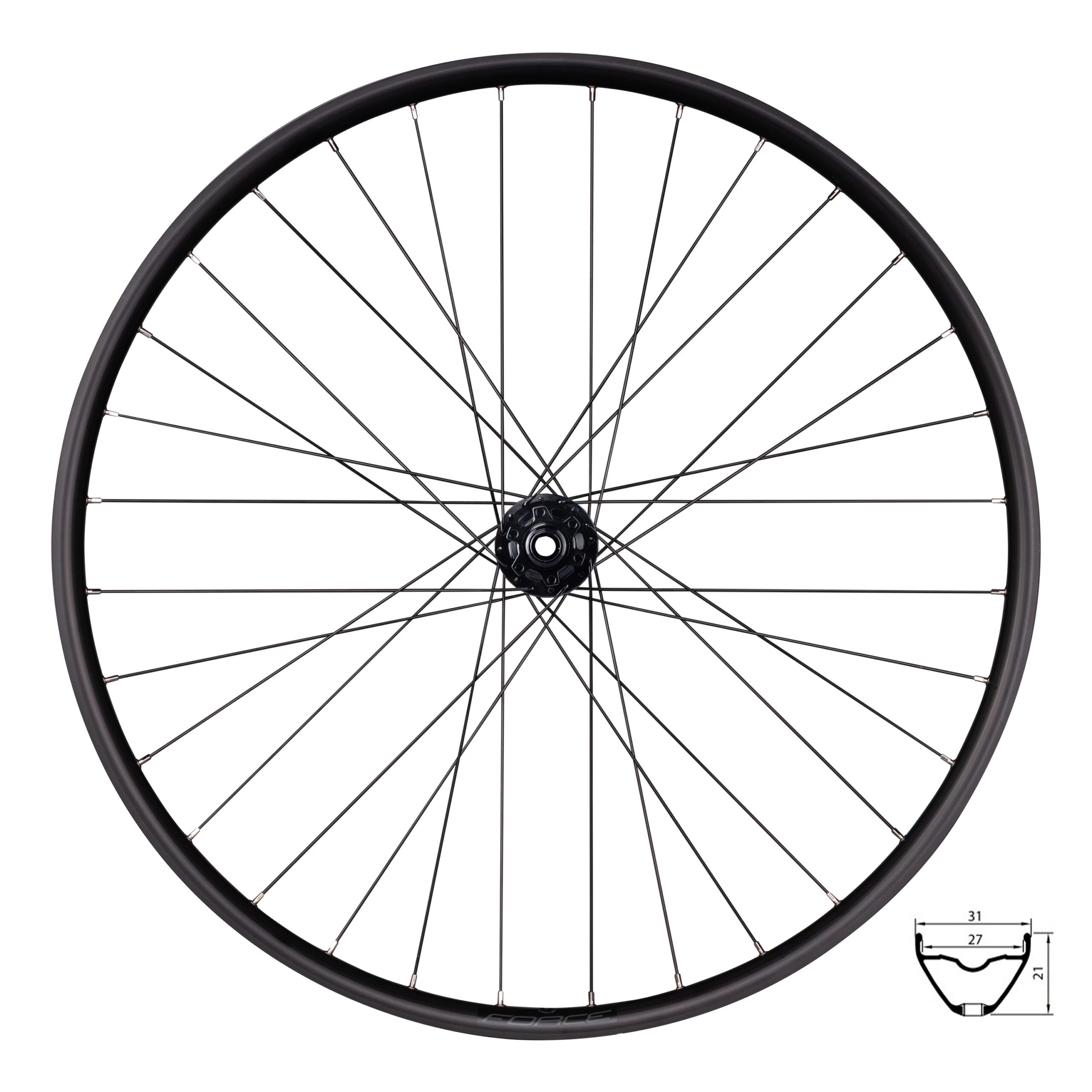 hub FORCE 804384 designed for disc brake - 6 boltssealed bearings