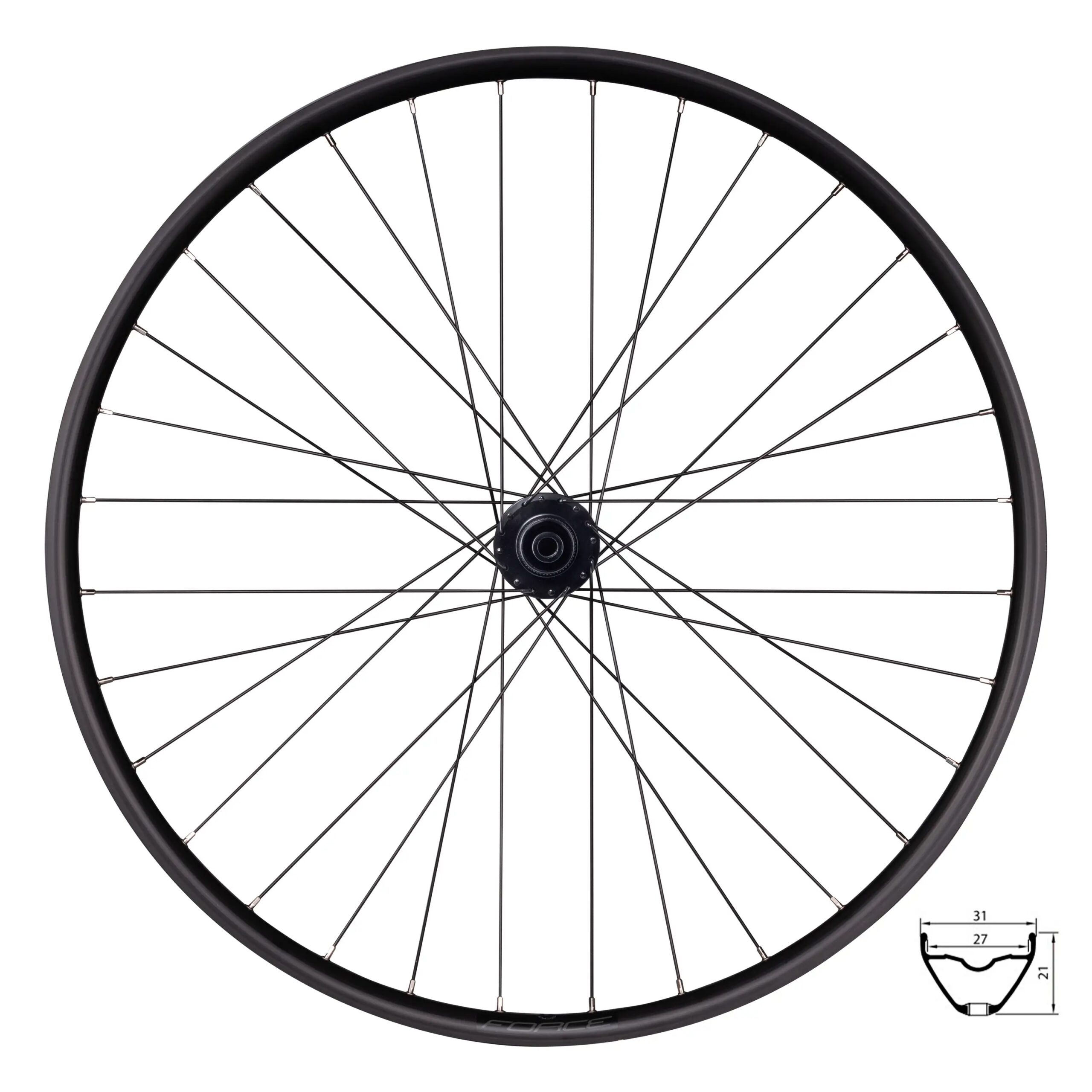 hub FORCE 804388 designed for CENTER LOCK brake rotorsealed bearings