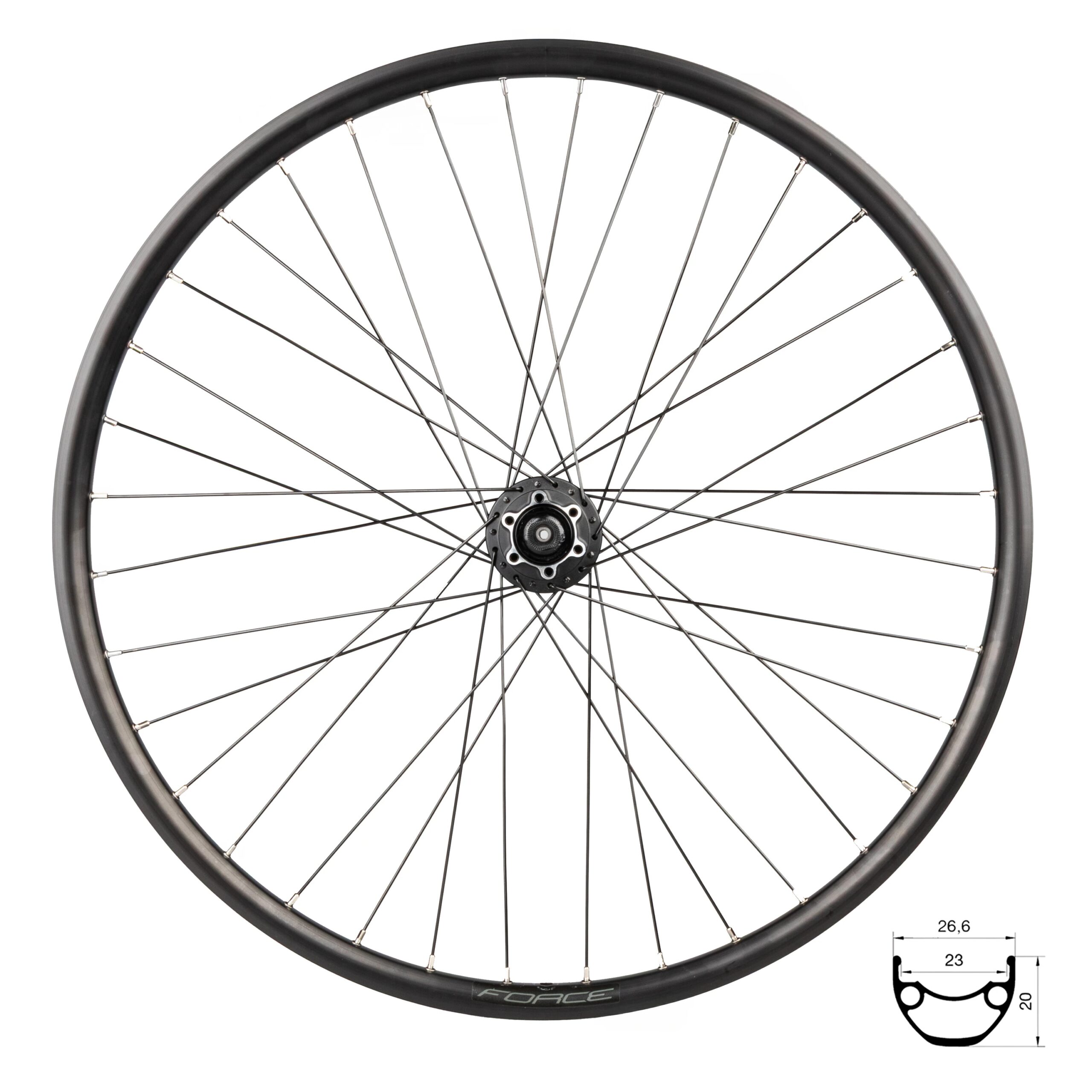 hub FSHIMANO HBM475 designed for disc brake - 6 boltsball bearings