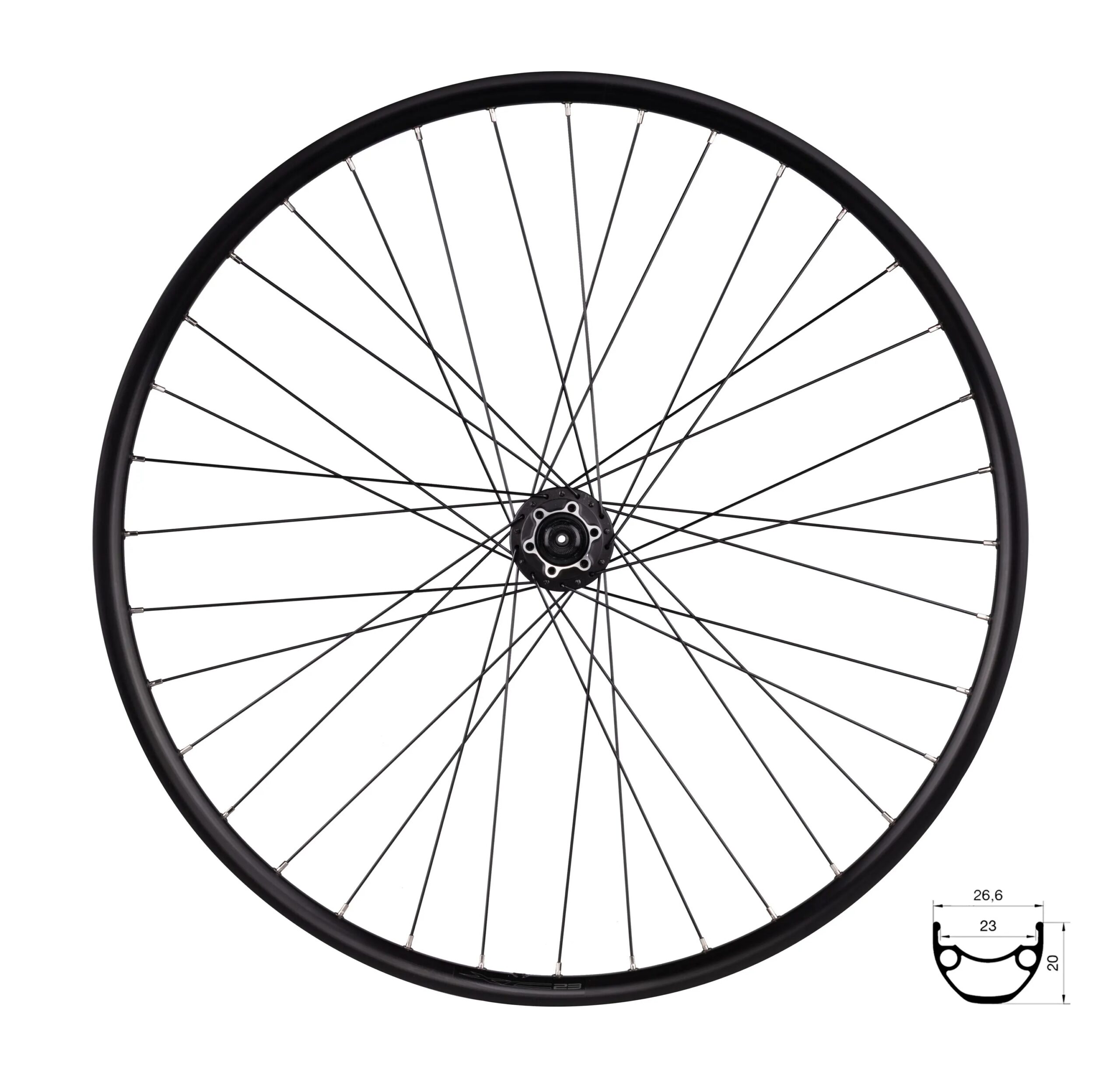 hub FSHIMANO HBM475 designed for disc brake - 6 boltsball bearings