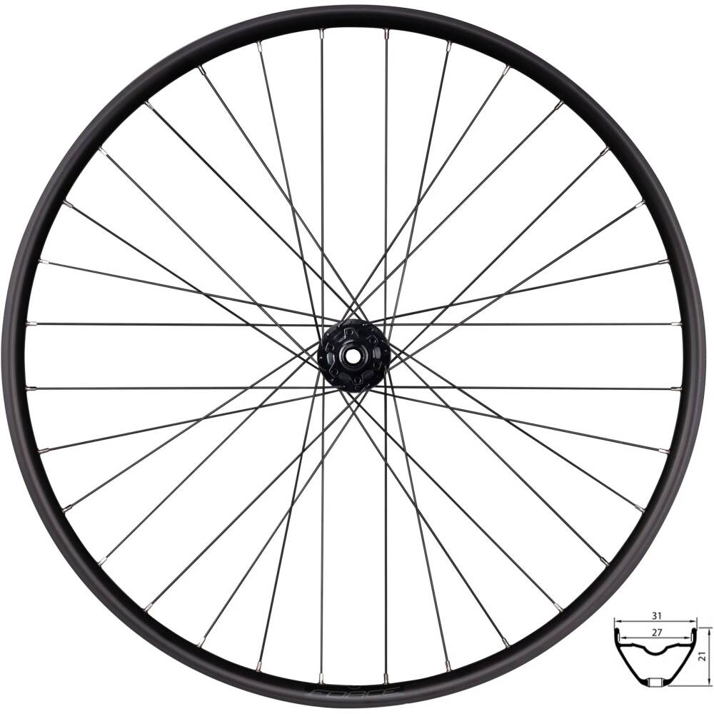 hub FORCE 804393 designed for disc brake - 6 bolts<br>sealed bearings
