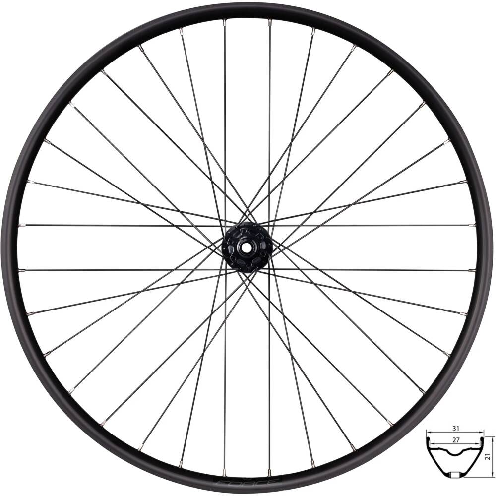 hub FORCE 804397 designed for disc brake - 6 bolts<br>sealed bearings