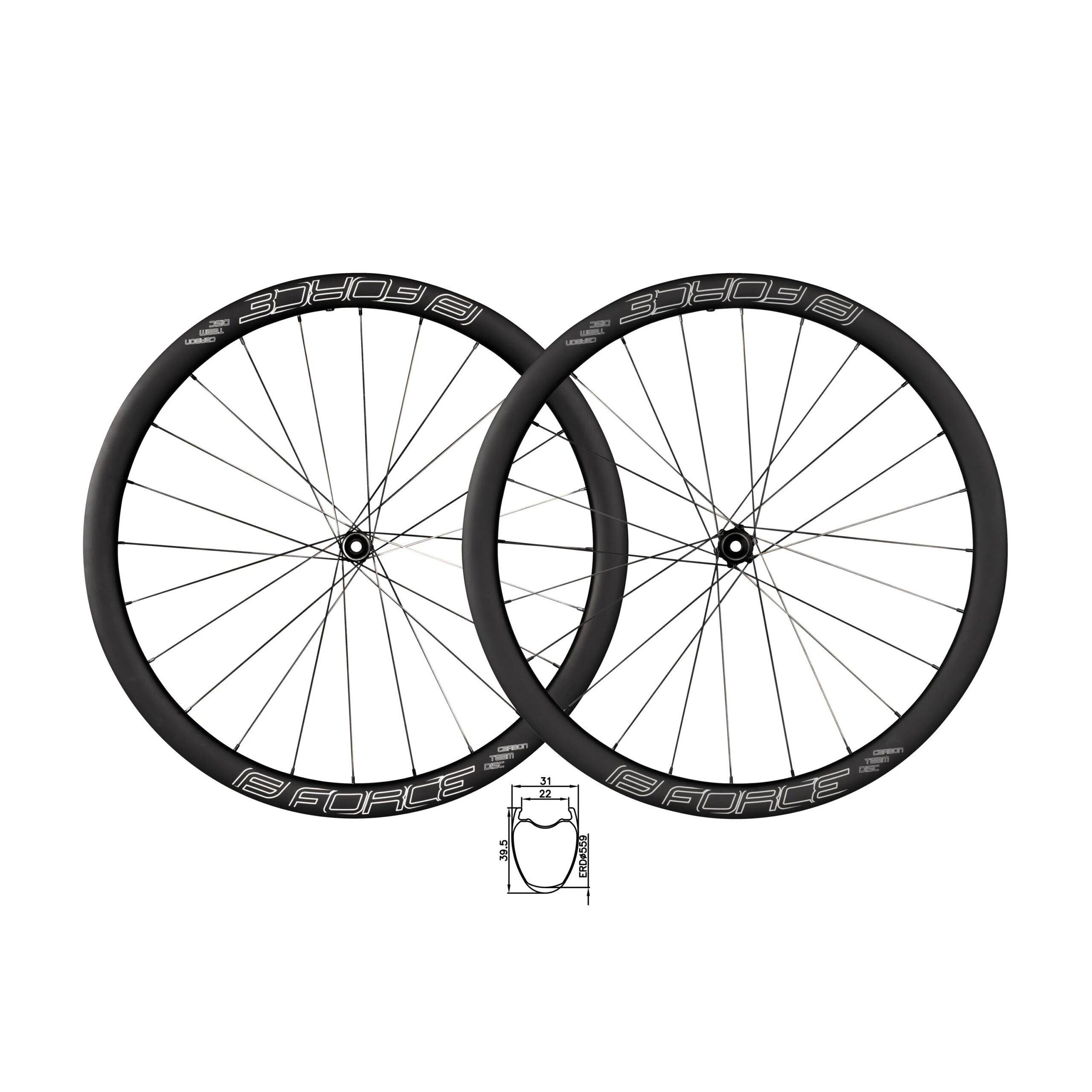 FORCE CARBON rim for tyrestubeless readyheight: 40mm