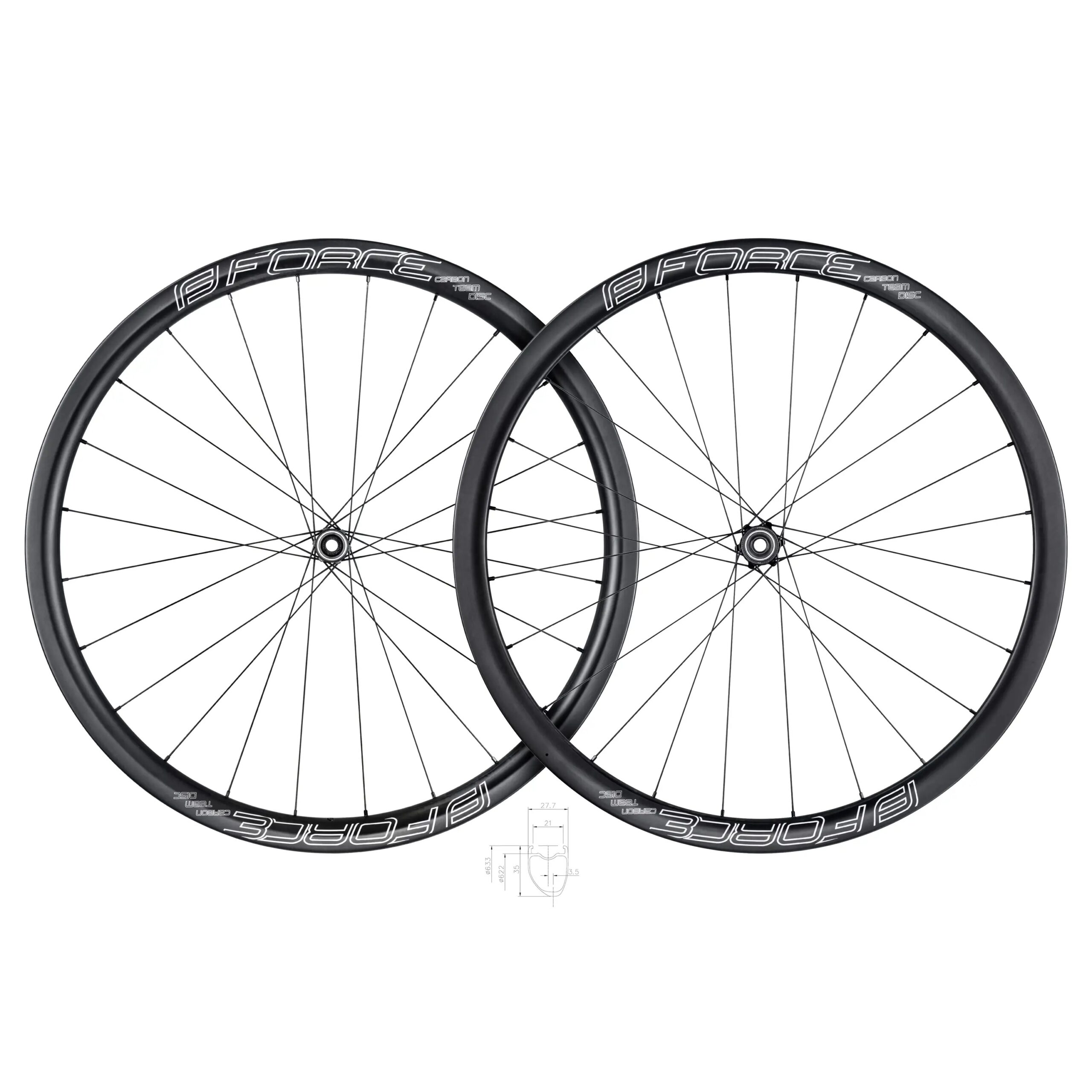 FORCE CARBON rim for tyrestubeless readyheight: 35mm