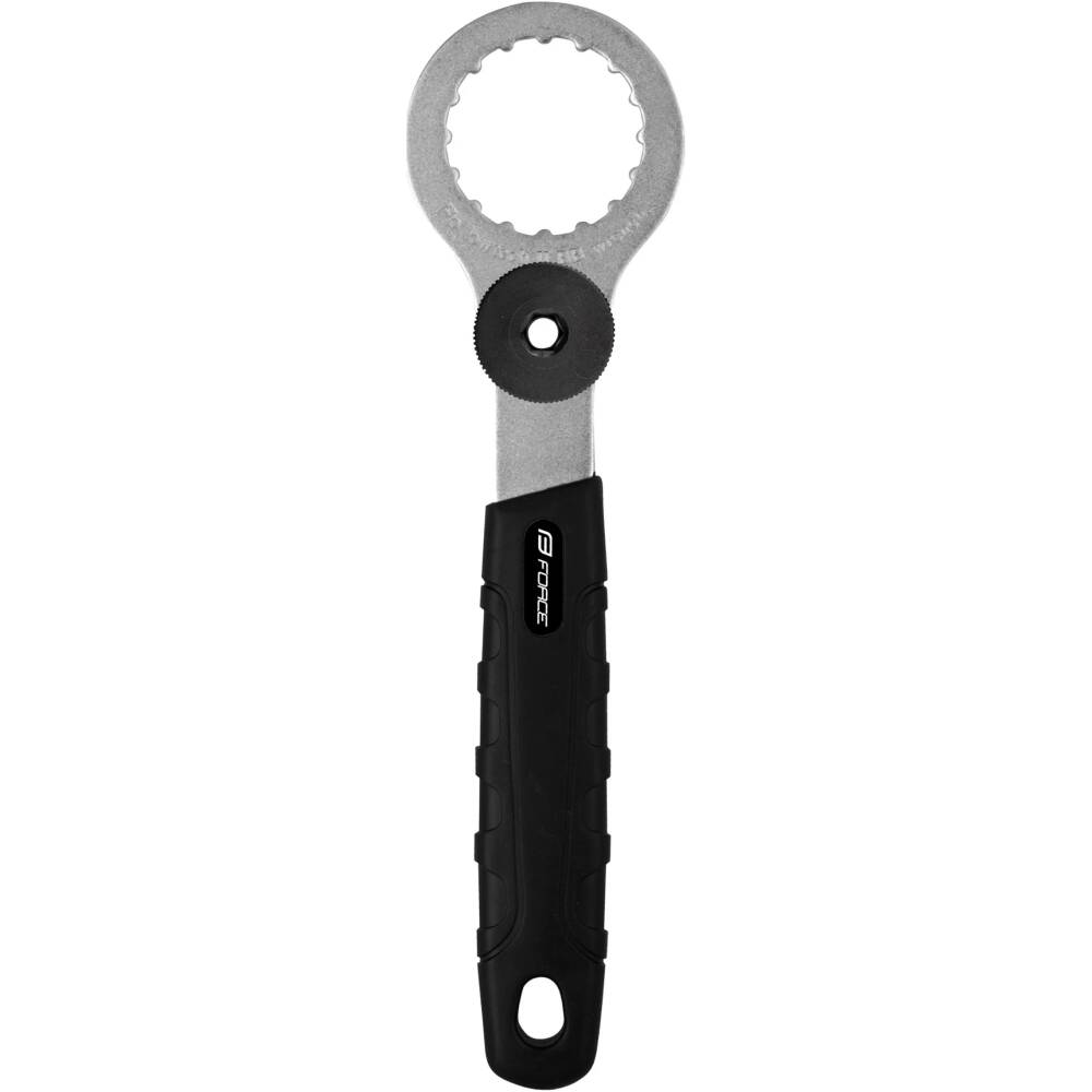 Shimano HollowTech II wrench for bottom brackets<br>rubberized handle with hanging hole<br>wrench for removing of lock nuts included. <br>thickness of wrench: 4 mm